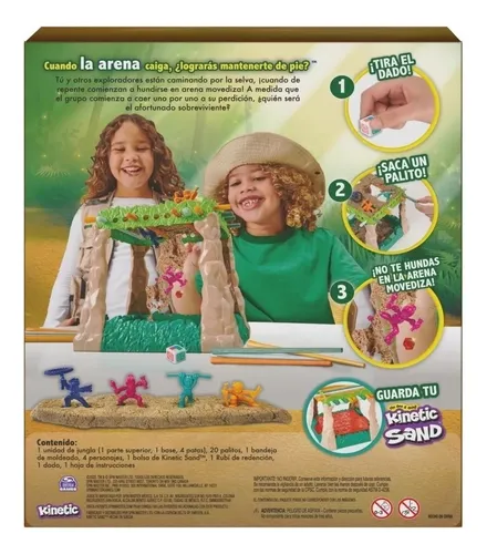 Juego De Mesa Arena Movediza Kinetic Sand De 2 A 4 Jugadores