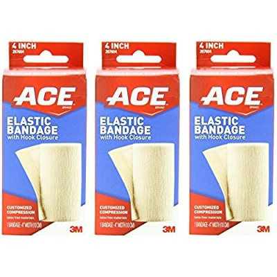 Ace Vendaje Elástico Con Cierre De Gancho, 4 Pulgadas (pack
