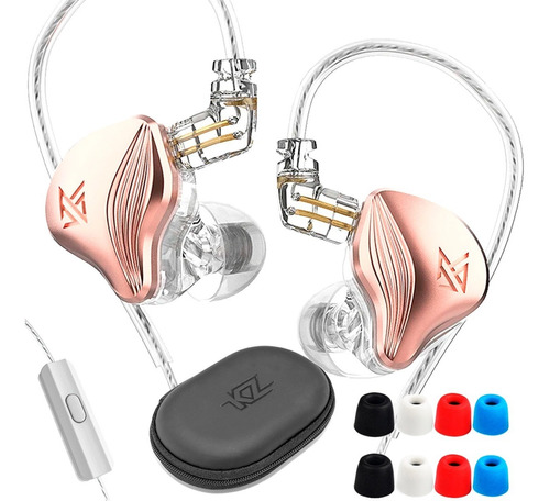 Audifonos Kz Zex Originales Microf Electrostáticos + Estuche