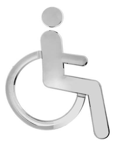 3d Acrílico Autoadesivo Para Handicap Cadeira De Para