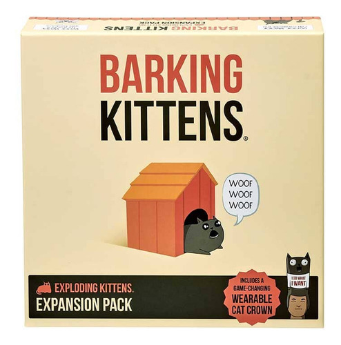 Juego De Mesa Barking Kittens Expansion De Exploding Kittens