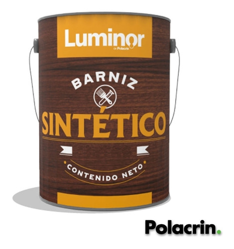 Barniz Sintetico Satinado Polacrin X 1/2 Premium Oferta Lt