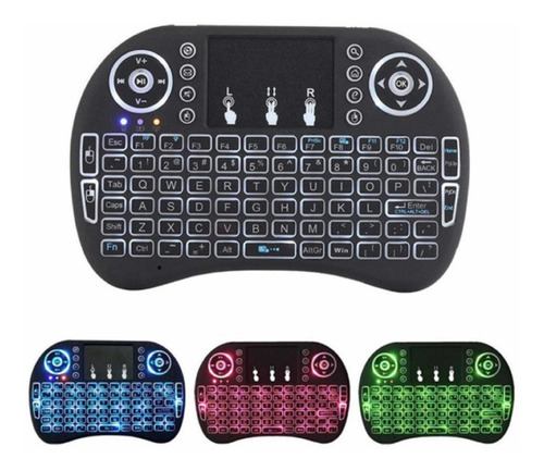 Mini Teclado Español Inalambrico Bluetooth Iluminado Smart