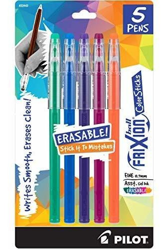 Bolígrafos Borrables Frixion Colorsticks, 0.7 Mm, 5 Colores,