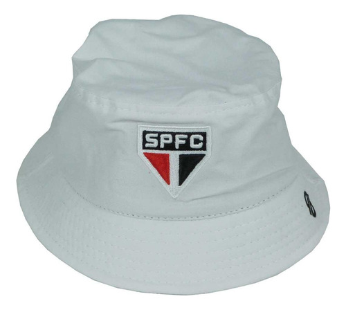 Chapéu São Paulo Bucket Spfc Tricolor - Licenciado Branco
