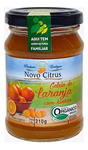 Geléia De Laranja Com Kinkan Orgânica Novo Citrus 210g