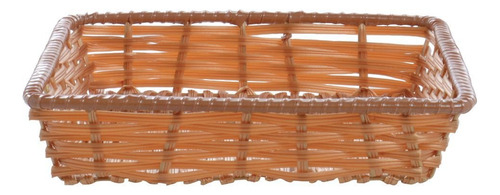 Canasta Cuadrada De Plástico De Color Natural Hubert - 12 L