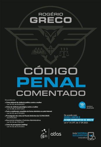 Código Penal Comentado, de Greco, Rogério. Editora Atlas Ltda., capa mole em português, 2021