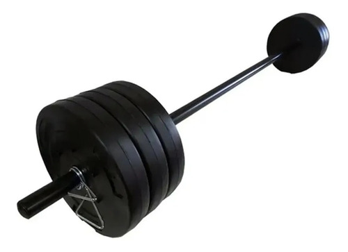 Barra + 17 Kg Discos Pump Barra Discos Local Combo Gym Fit