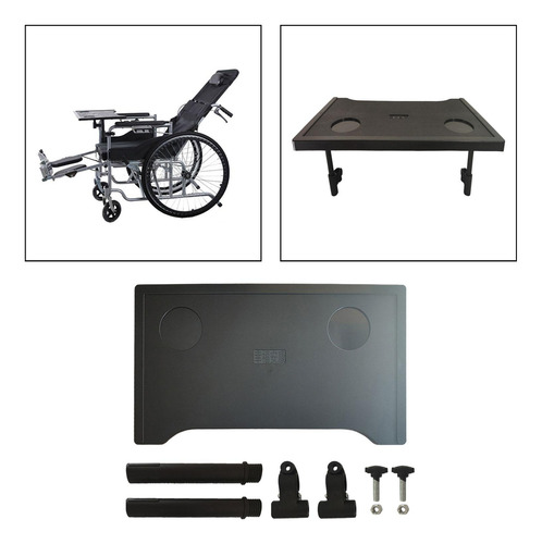 Bandeja Para Silla De Ruedas Con 2 Portavasos, Resistente Al