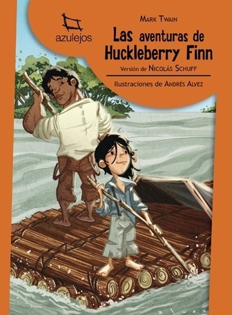 Las Aventuras De Huckleberry Finn - Azulejos Naranja