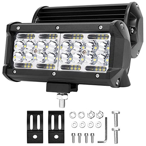 Luces Led, 2pcs 240w Barras De Luz Led De 7 Pulgadas Ha...