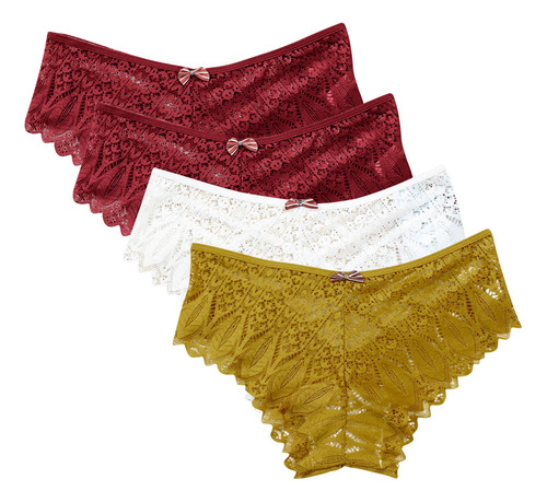 O Lencería Para Mujer, Calzoncillos De Encaje Con Tanga 5013