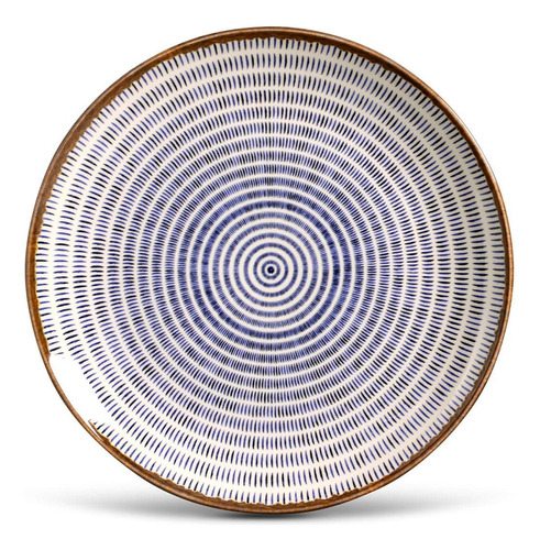 Set de vajilla Coup Azteca Porto Brasil de 18 piezas, color azul