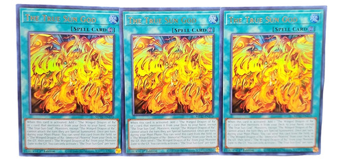 The True Sun God Set 3 Cartas Yugioh! Inglés Ultra Rare 