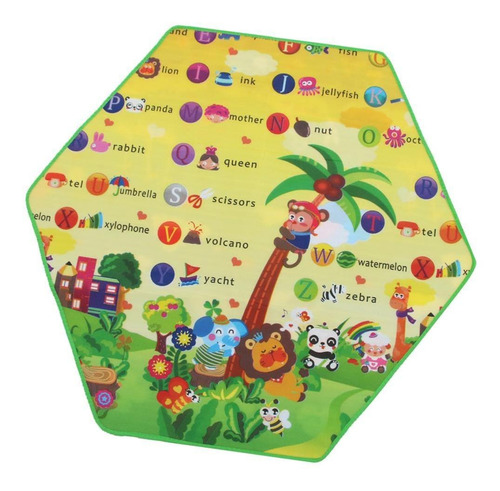 Crianças Bebê Hexagonal Desenho Animado Rastejando Tapete
