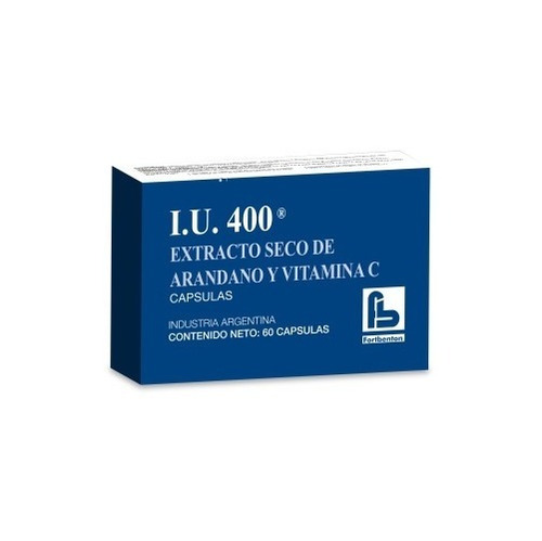 I. U. 400 Extracto Seco De Arandano Y Vitamina C 60 Cápsulas