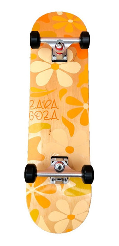 Skate Patineta Profesional Zaragoza Flowers 100a 32 Inch 