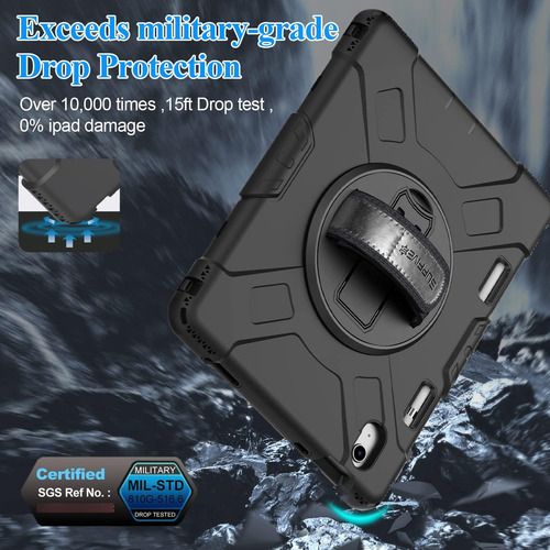 Funda Para Ipad Supfives A16 11ª/10ª Generación 2022/2025 Negro