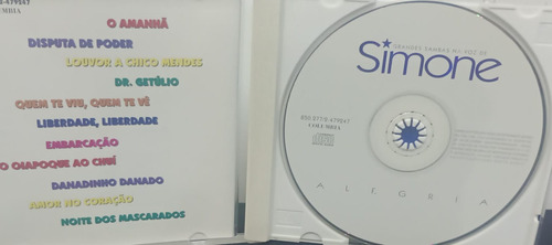 Cd - Simone - Alegria Grandes Sambas Na Voz De