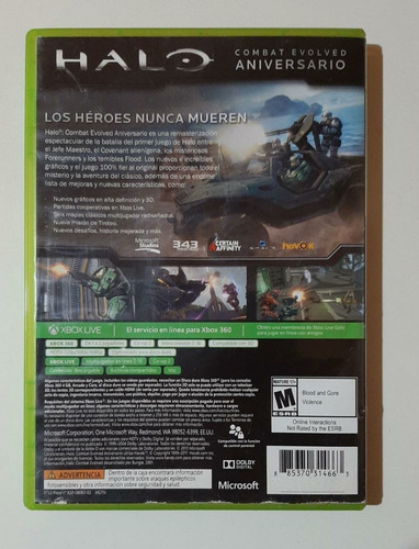 Halo Aniversario - Leer Descrip. - Xbox 360 Lenny Star Games