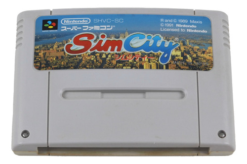 Sim City Original Super Famicom Jap