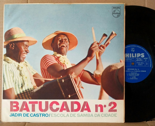 Jadir De Castro  Escola De Samba Batucada Nº2 Lp Brasil 1966