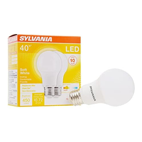 Bombilla Led Sylvania, Equivalente 40w A19, Eficiente 6...