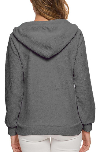 Abrigo De Piel Largo Con Capucha Para Mujer De Talla Grande