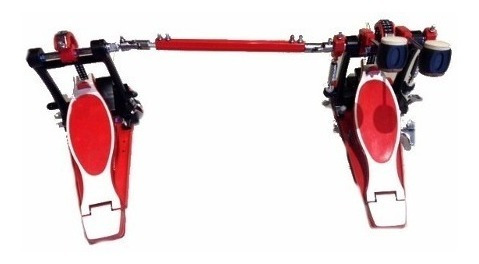 Pedal Doble De Bombo Evolution Rojo Parquer 93050dred