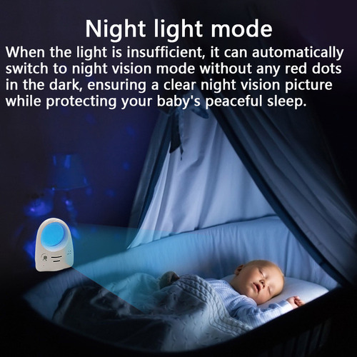 A Monitor Nocturno Portátil Para Bebés Con Audio