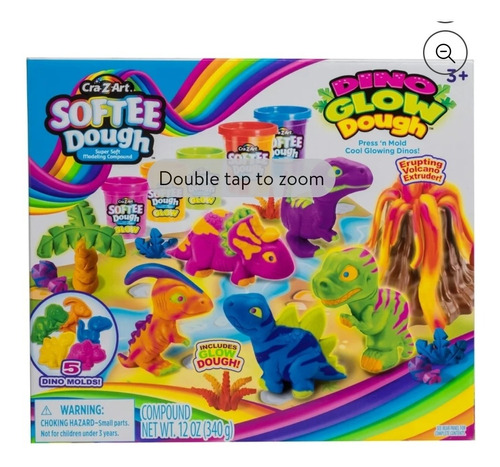 Cra Z Art Dough Dino Glow Set Moldeable