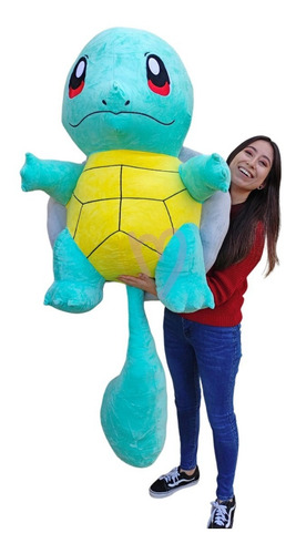 Peluche Squirtle Gigante Pokemon Verde Azul Tortuga 100cm