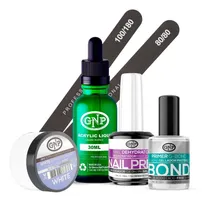 Comprar Kit De Uñas Acrílicas Gnp Polvo 15gr Limas, Nail Prep, Bond
