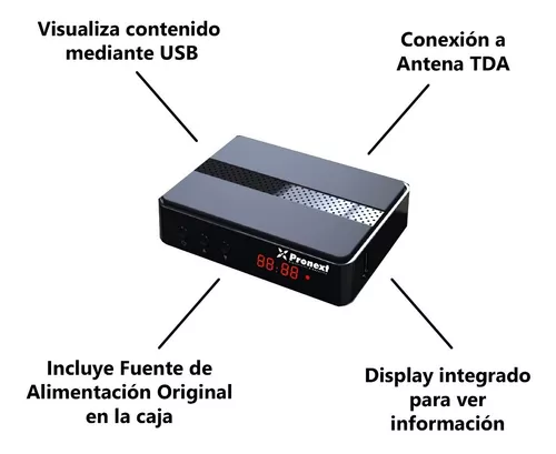 avaro Pef Escarpa Sintonizador Decodificador Tda Cable Tv Digital Abierta Xt55