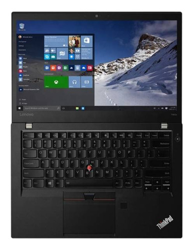 Notebook Lenovo T460s Core I5 6ta 8 Gb Ram 256 Ssd Ultraslim Color Negro - Excelente (Reacondicionado)
