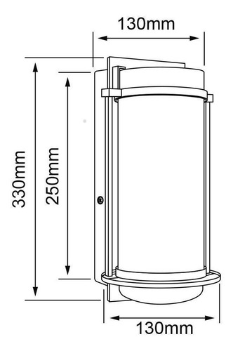 Imagen 3 de 4 de 8 Lámparas Para Muro Exterior, Negro 16w Luz Cálida