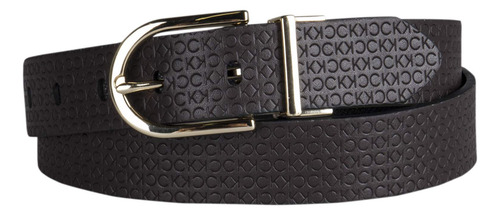 Cinturón Calvin Klein Reversible Negro/marrón Para Mujer Tal