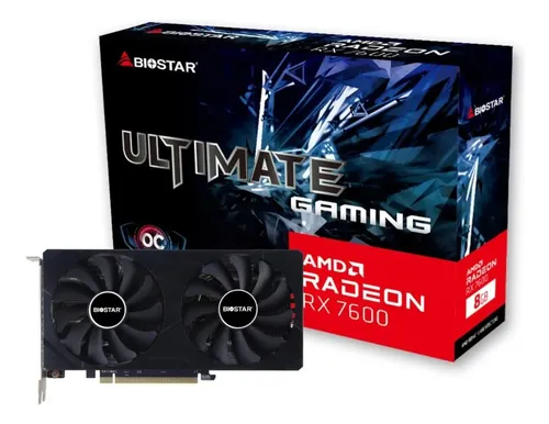 Placa De Video Rx 7600 Biostar 8gb Gddr6 Ultimate Gaming Oc