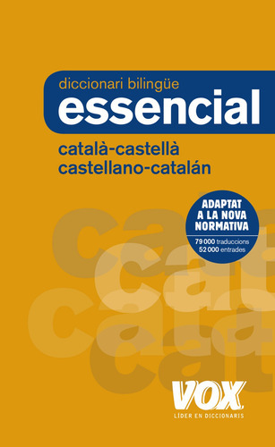 Diccionari Essencial Castellano Catalán Català Castellà, De Vox Editorial. Editorial Vox, Tapa Blanda En Español, 9999