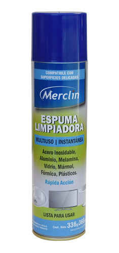 Espuma Limpiadora Multiuso Merclin 360 Cm3 Aerosol Mm