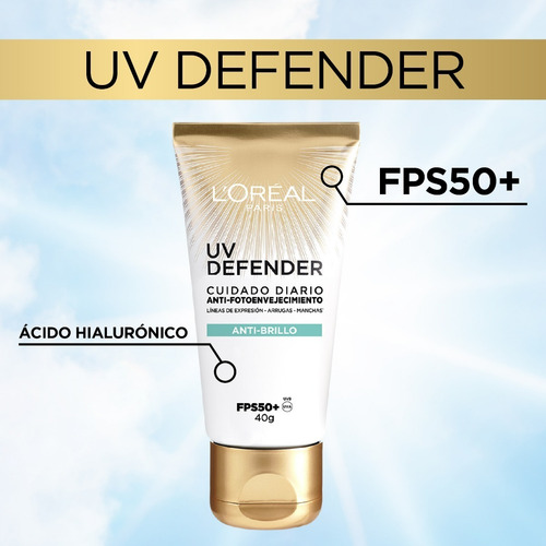Imagen 9 de 9 de Kit Loreal: Serum Ácido Hialurónico 30ml + Uv Defender 40g