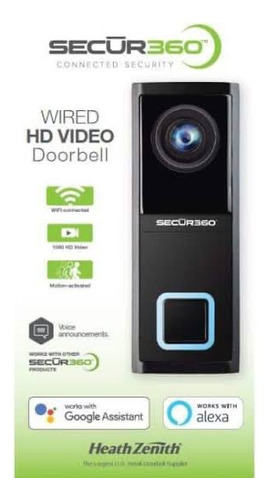 Timbre Secur 360 Wired Hd Video Doorbell