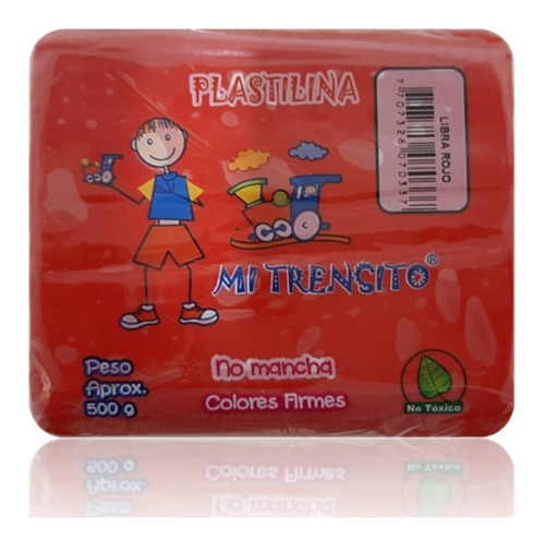 Plastilina En Barra Mi Trensito Rojo 500gr  *1 Und