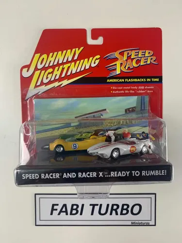 Johnny Lightning Speed Racer Mach 5 E Corredor X Set Boneco
