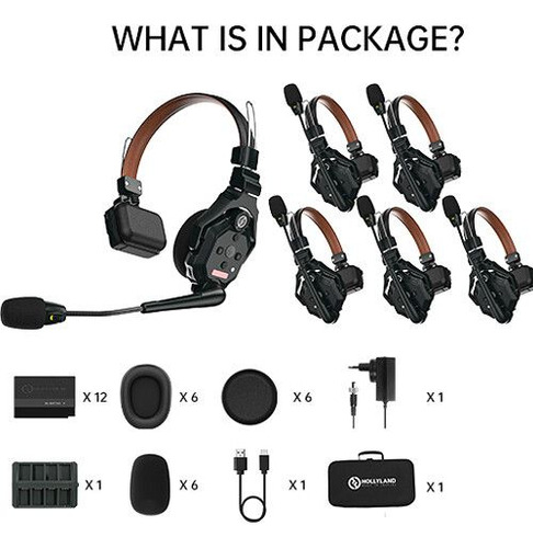 Hollyland Solidcom C1 Pro-6s Full-duplex Con 6 Headsets