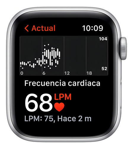 Apple display de 1.732" con correa de fluoroelastómero color azul abismo y caja color plata - Excelente (Reacondicionado)