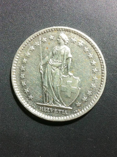 Moneda De Suiza 1975 Impecable 2 Francos Oferta