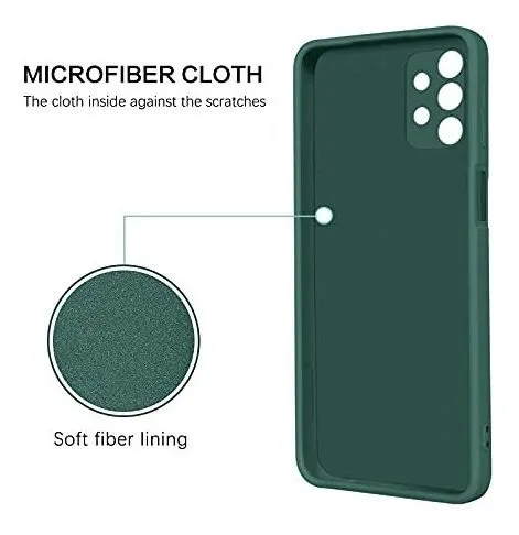Funda Para Samsung A32 5g De Silicona Anillo 360 - Verde