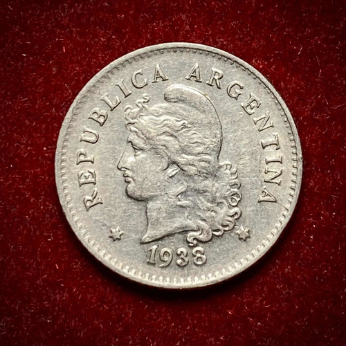 Moneda 10 Centavos Argentina 1938 Km 35 Cj 125 Cuproníquel